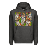 Charcoal Heather alpaca Premium Hoodie - BarkalooDesign