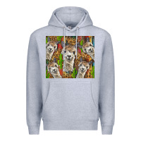 Heather Grey alpaca Premium Hoodie - BarkalooDesign