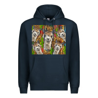 Navy alpaca Premium Hoodie - BarkalooDesign