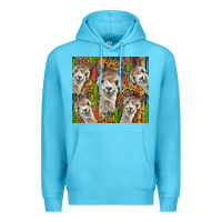 Ocean Blue alpaca Premium Hoodie - BarkalooDesign
