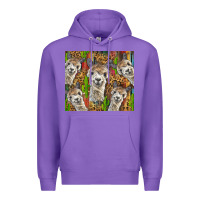 Purple alpaca Premium Hoodie - BarkalooDesign