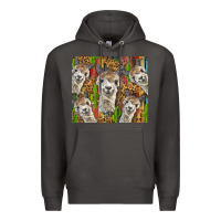 Smoke alpaca Premium Hoodie - BarkalooDesign