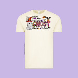 Ghost Vintage Tee Designed By Cowhidedigitalart