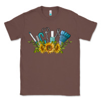 Chestnut nail tools with sunflower Classic Tee - BarkalooDesign