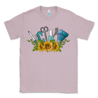 Lilac nail tools with sunflower Classic Tee - BarkalooDesign