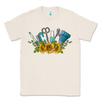 Natural nail tools with sunflower Classic Tee - BarkalooDesign