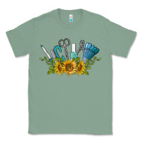 Sage nail tools with sunflower Classic Tee - BarkalooDesign