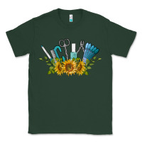 Sports Green nail tools with sunflower Classic Tee - BarkalooDesign