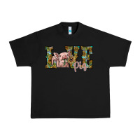 Black love pig Urban Heavy Tee - SublimationCraftShop