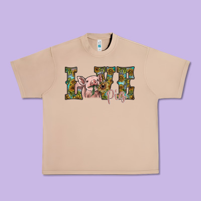 Love Pig Urban Heavy Tee Designed By Sublimationcraftshop