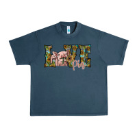 Midnight Navy love pig Urban Heavy Tee - SublimationCraftShop
