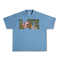 Pebble Blue love pig Urban Heavy Tee - SublimationCraftShop