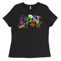 Black Halloween LPN Licensed Practical Nurse Ladies Tee - LillyAllenDesigns
