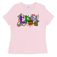 Bubblegum Pink Halloween LPN Licensed Practical Nurse Ladies Tee - LillyAllenDesigns