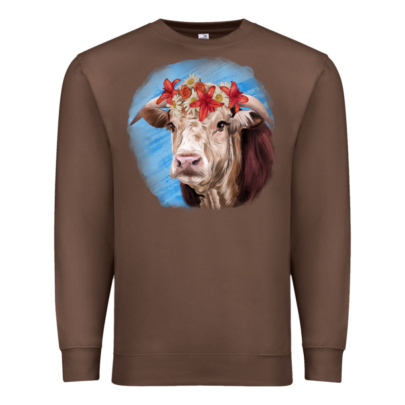 Hereford Bull Premium Sweatshirt by RanaPortraitStore | Teevron