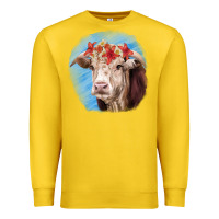 Lemon Hereford Bull Premium Sweatshirt - RanaPortraitStore