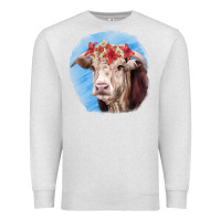 Oatmeal Heather Hereford Bull Premium Sweatshirt - RanaPortraitStore