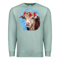Seafoam Hereford Bull Premium Sweatshirt - RanaPortraitStore