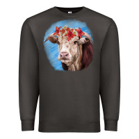Smoke Hereford Bull Premium Sweatshirt - RanaPortraitStore