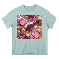 Arona Mom Coffee Cups With Leopard Digital Paper Heavy Core Tee - BundleAndBundleShop