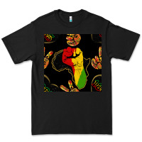 Black African Freedom Seamless Pattern Premium Tee - BundleAndBundleShop