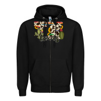 Black texas state cowhide serape cactus Zipper Hoodie - RanaPortraitStore
