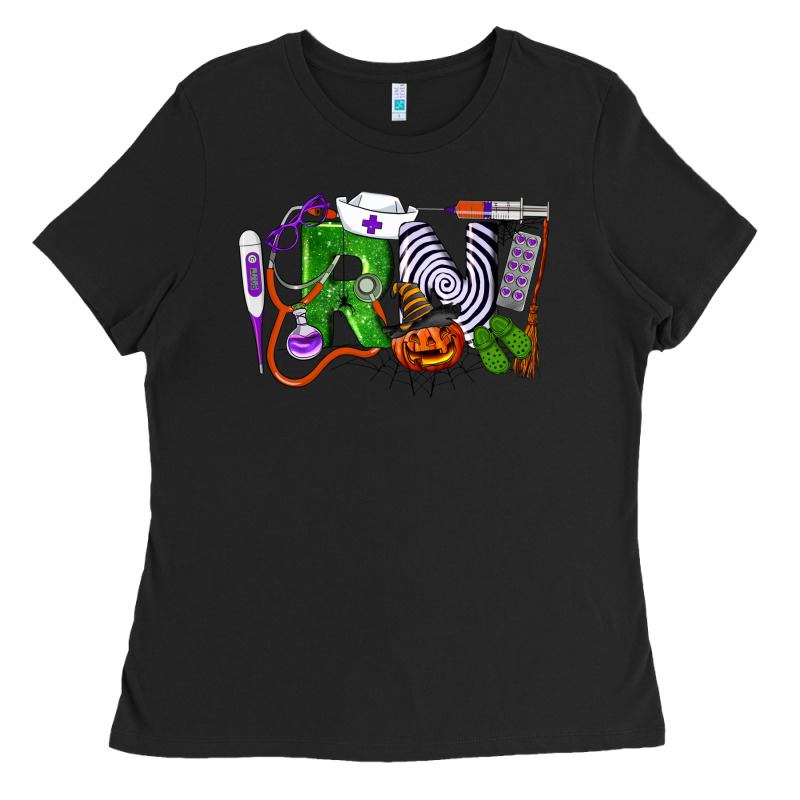 Halloween Rn Registered Nurse Ladies Tee by LillyAllenDesigns | Teevron