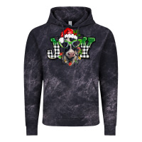 Cloud Black Christmas joy black and white cow Vintage Hoodie - BarkalooDesign