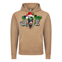 Vintage Coffee Christmas joy black and white cow Vintage Hoodie - BarkalooDesign
