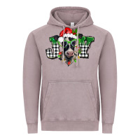 Christmas Joy Black And White Cow Vintage Hoodie | Teevron