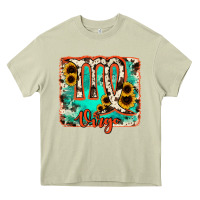 Mossy virgo turquoise cowhide Heavy Core Tee - RanaPortraitStore