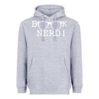 Heather Grey b k Nerd! Heavyweight Hoodie - Bettercallsaul