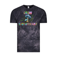 Cloud Black grow your own way Vintage Tee - CowhideDigitalArt