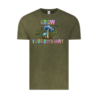 Vintage Olive grow your own way Vintage Tee - CowhideDigitalArt