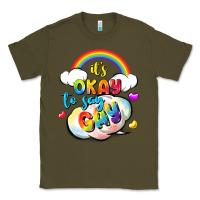 Army Green its okay to say gay pride Classic Tee - FaDigitalArtStudio