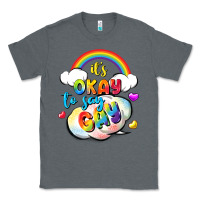 Charcoal Heather its okay to say gay pride Classic Tee - FaDigitalArtStudio