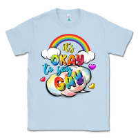 Dusty Blue its okay to say gay pride Classic Tee - FaDigitalArtStudio