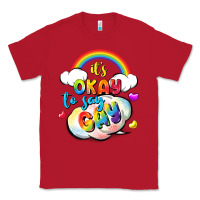 Red its okay to say gay pride Classic Tee - FaDigitalArtStudio