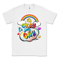 White its okay to say gay pride Classic Tee - FaDigitalArtStudio