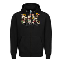 Black mexico state cowhide serape cactus Zipper Hoodie - RanaPortraitStore