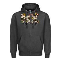 Charcoal Heather mexico state cowhide serape cactus Zipper Hoodie - RanaPortraitStore