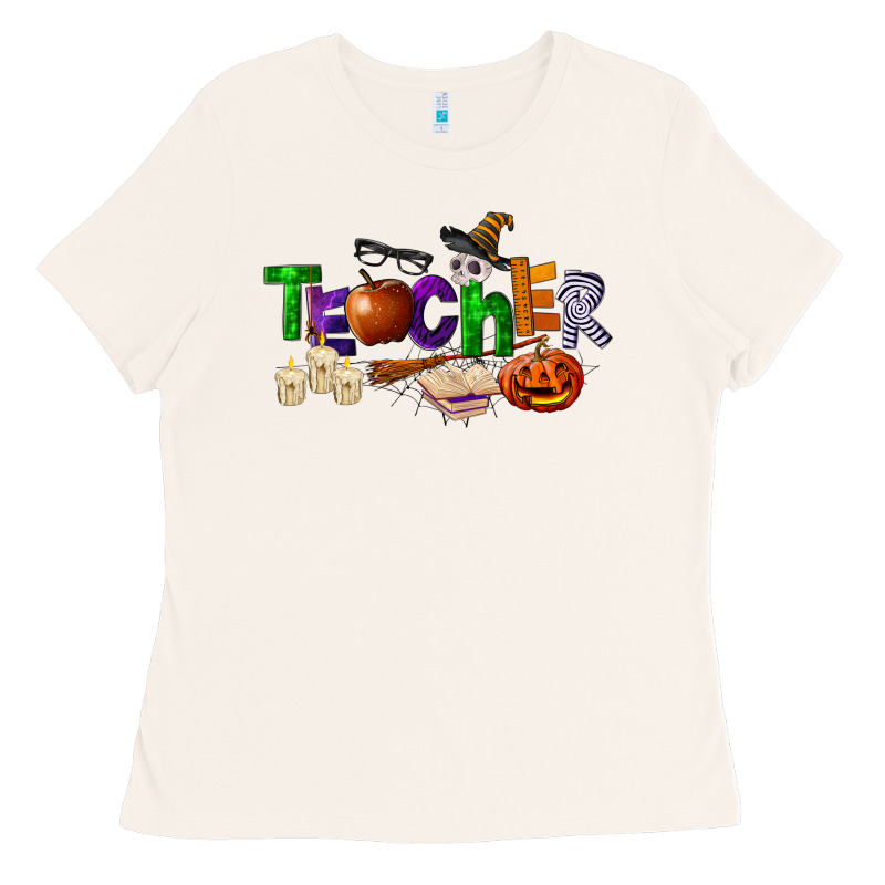Halloween Teacher Ladies Tee by LillyAllenDesigns | Teevron