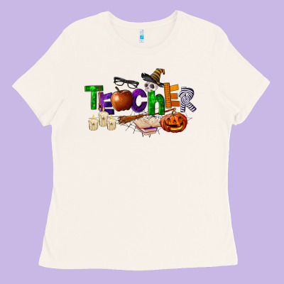 Halloween Teacher Ladies Tee Designed By Lillyallendesigns