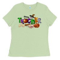 Matcha halloween teacher Ladies Tee - LillyAllenDesigns