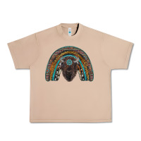 Burro western rainbow with bison Urban Heavy Tee - RanaPortraitStore