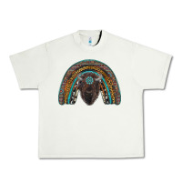 Pistachio western rainbow with bison Urban Heavy Tee - RanaPortraitStore