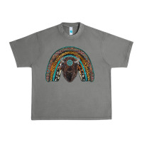Tornado western rainbow with bison Urban Heavy Tee - RanaPortraitStore