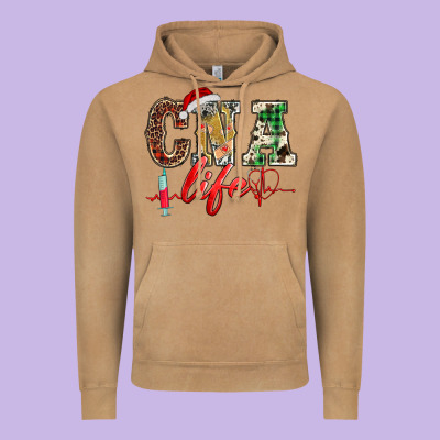Christmas Certified Nurse  Assistant Life Vintage Hoodie Designed By Barkaloodesign