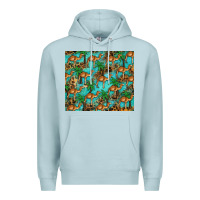 Blue Mist camel leopard Premium Hoodie - BarkalooDesign