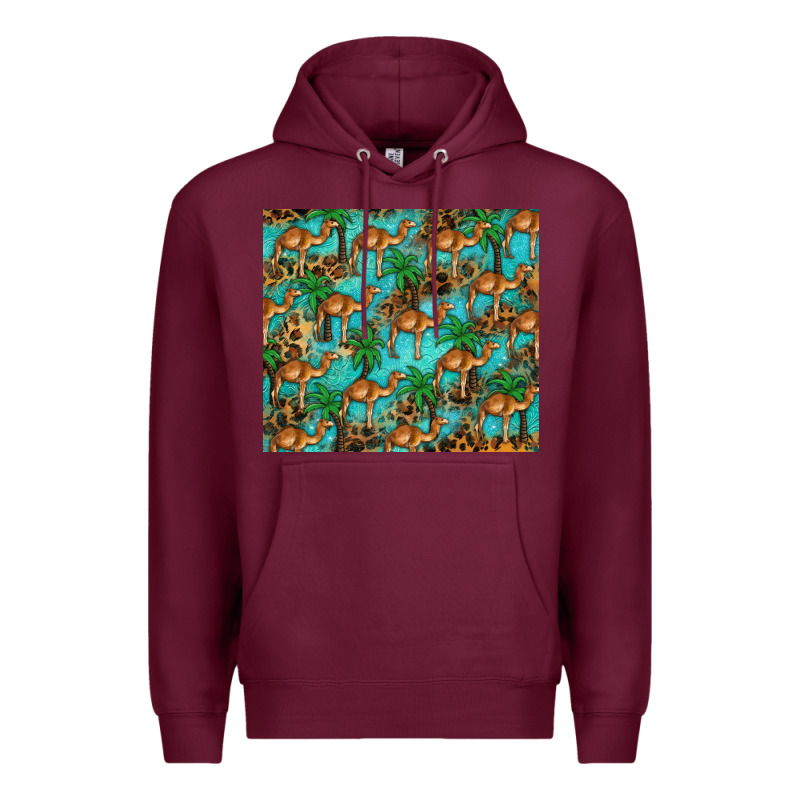 Camel Leopard Premium Hoodie by BarkalooDesign | Teevron